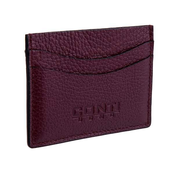 Картхолдер Conti UOMO бордовый Conti Uomo 15-37 burgundy Conti Uomo, Артикул: 15-37 burgundy фото №1