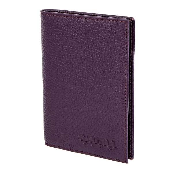 Обложка для паспорта Conti UOMO фиолетовый Conti Uomo 706192 violet Conti Uomo, Артикул: 706192 violet фото №1