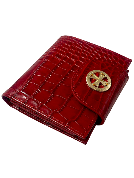 Кошелек NARVIN 9582-Croco Red Vasheron, Артикул: 9582-Croco Red фото №1